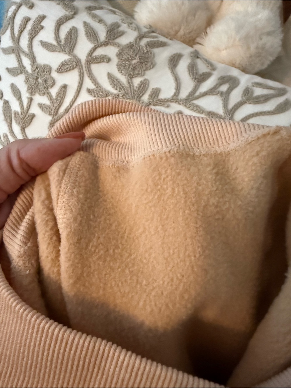 Fleece Lined Tights Natural Light Skin Tone